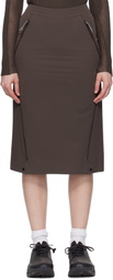 ROA Brown Y Zip Sport Skirt