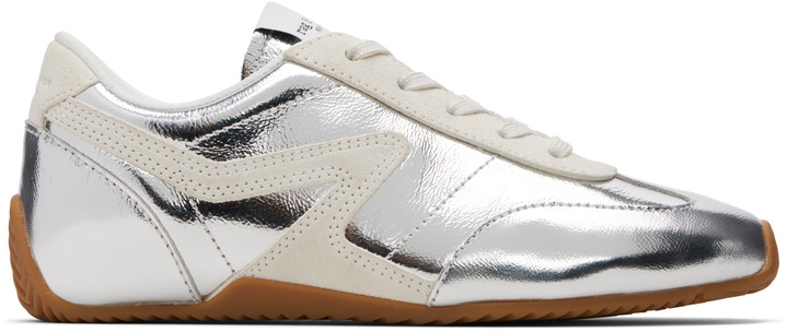 Photo: rag & bone Silver Ultra Slim Retro Runner Sneakers