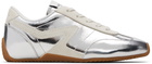 rag & bone Silver Ultra Slim Retro Runner Sneakers