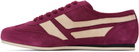 TOM FORD Purple Perforated Suede Brook Sneakers