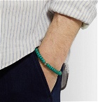 Luis Morais - Bead, Enamel and Gold Bracelet - Green