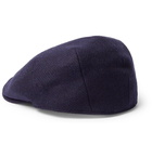 Anderson & Sheppard - Wool-Tweed Flat Cap - Blue