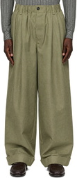 Marni Green Canvas Trousers