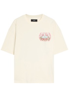 Amiri Chateau Printed Cotton T-shirt Ivory
