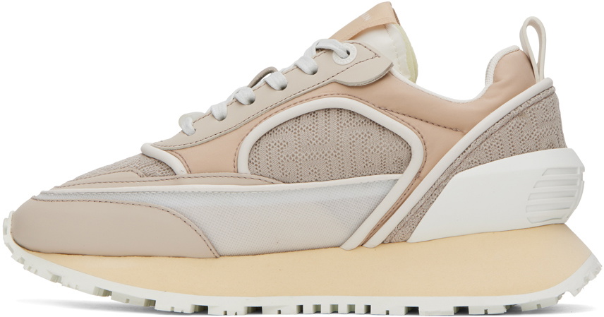 Balmain Beige Racer Low-Top Sneakers Balmain
