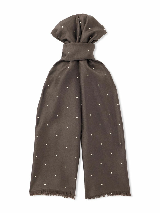 Photo: Favourbrook - Polka-Dot Silk-Twill Scarf