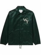 WTAPS - Logo-Appliquéd Cotton-Blend Sateen Coach Jacket - Green