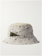 KAPITAL - Logo-Appliquéd Bandana-Print Cotton-Voile Bucket Hat