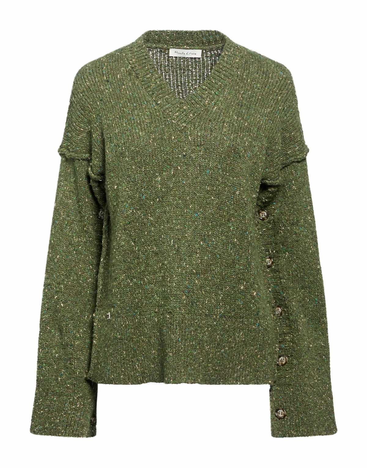 Manila Grace Womens Sweater Military in Green
