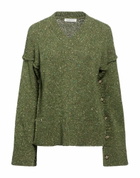 Manila Grace Womens Sweater Military in Green