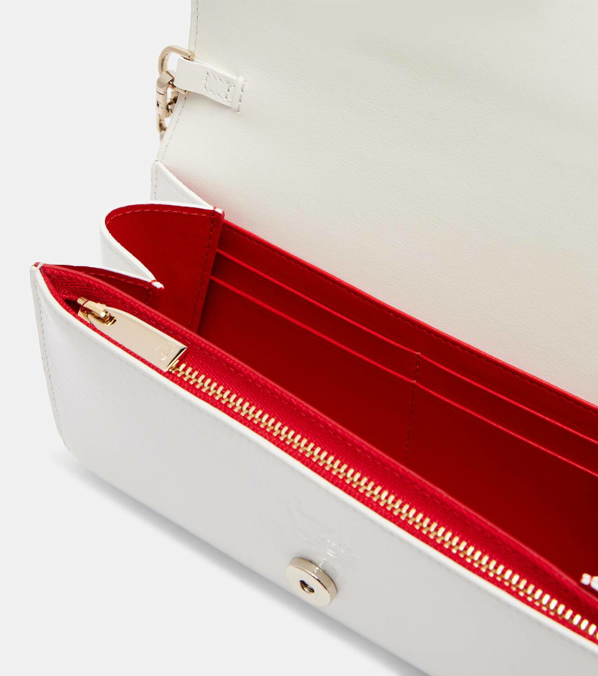 Christian Louboutin Loubi54 leather clutch