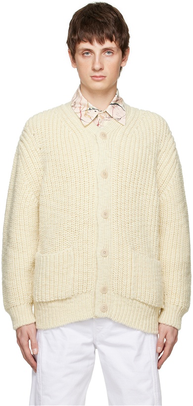 Photo: LEMAIRE Off-White Chunky Cardigan