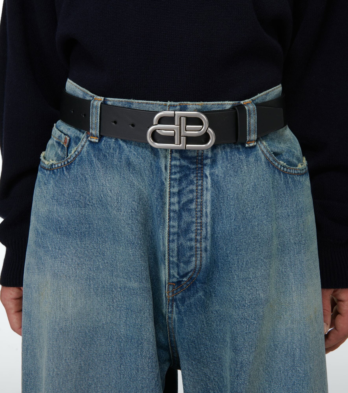 Balenciaga - BB leather belt Balenciaga