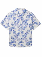 Marant - Lazlo Camp-Collar Printed Cotton-Voile Shirt - Blue