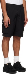 AAPE by A Bathing Ape Black 'AAPENOW' Moonface Logo Cargo Shorts