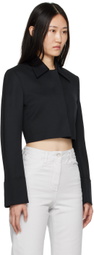 LOW CLASSIC Navy Rolled Cuff Jacket