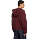 Dries Van Noten Burgundy Cotton Hoodie