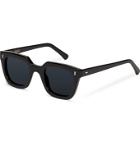 Cubitts - Balfour Square-Frame Acetate Sunglasses - Black