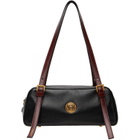 Versace Black & Brown Emblème Nappa Bowling Bag
