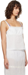 Fruity Booty White Lace-Trim Camisole