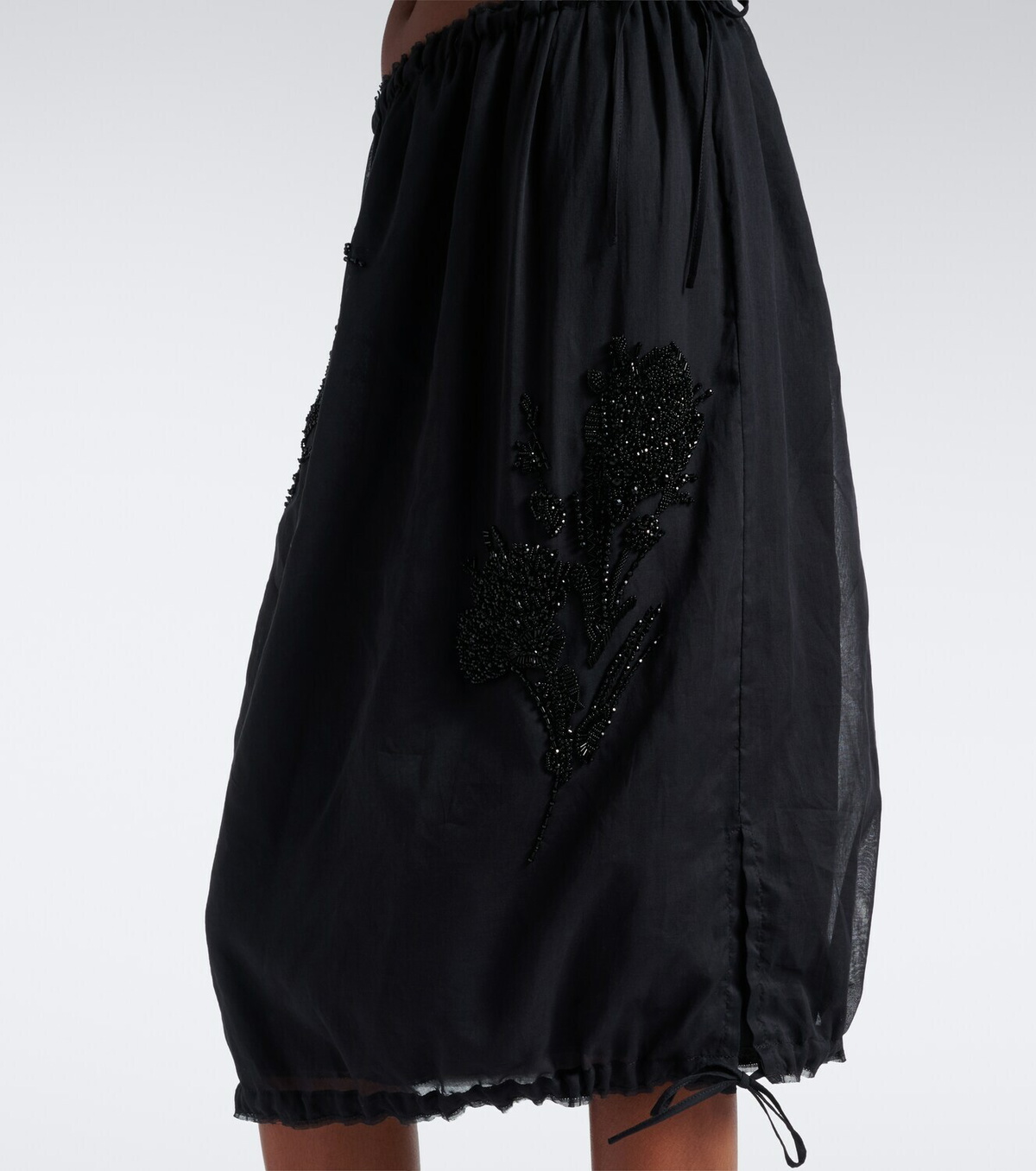Prada Embellished midi skirt