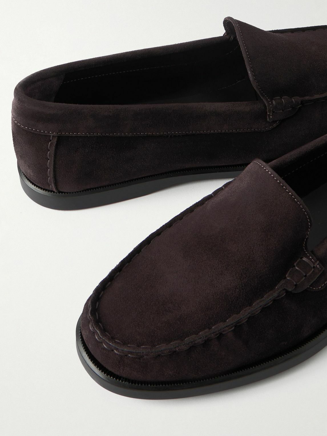 Saman Amel - City Suede Loafers - Brown
