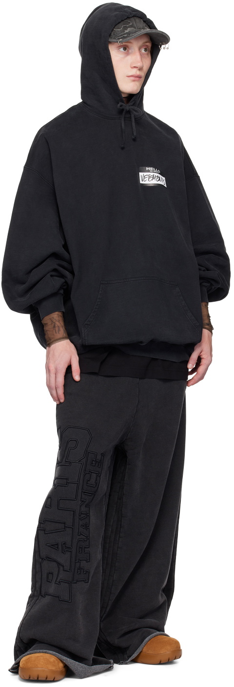VETEMENTS Black 'My Name Is Vetements' Hoodie Vetements