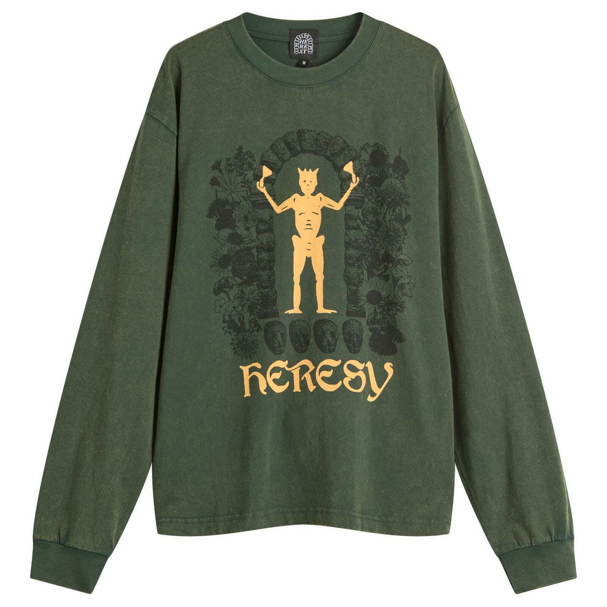 Heresy Men's Gateway Long Sleeve T-Shirt in Green Heresy