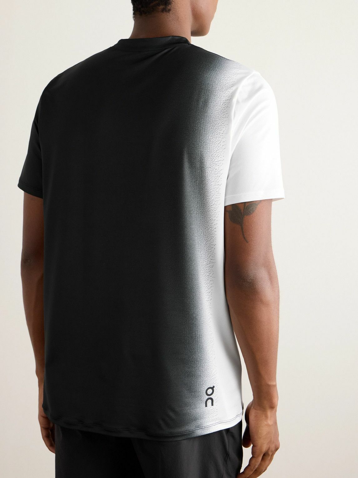 ON - Court-T Logo-Print Stretch Recycled-Jersey Tennis T-Shirt