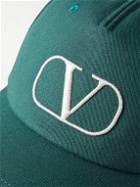 Valentino - Logo-Embroidered Cotton-Twill Baseball Cap - Green