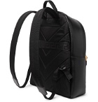 Versace - Logo-Embellished Full-Grain Leather Backpack - Black