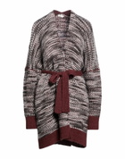 Manila Grace Womens Cardigan Brick