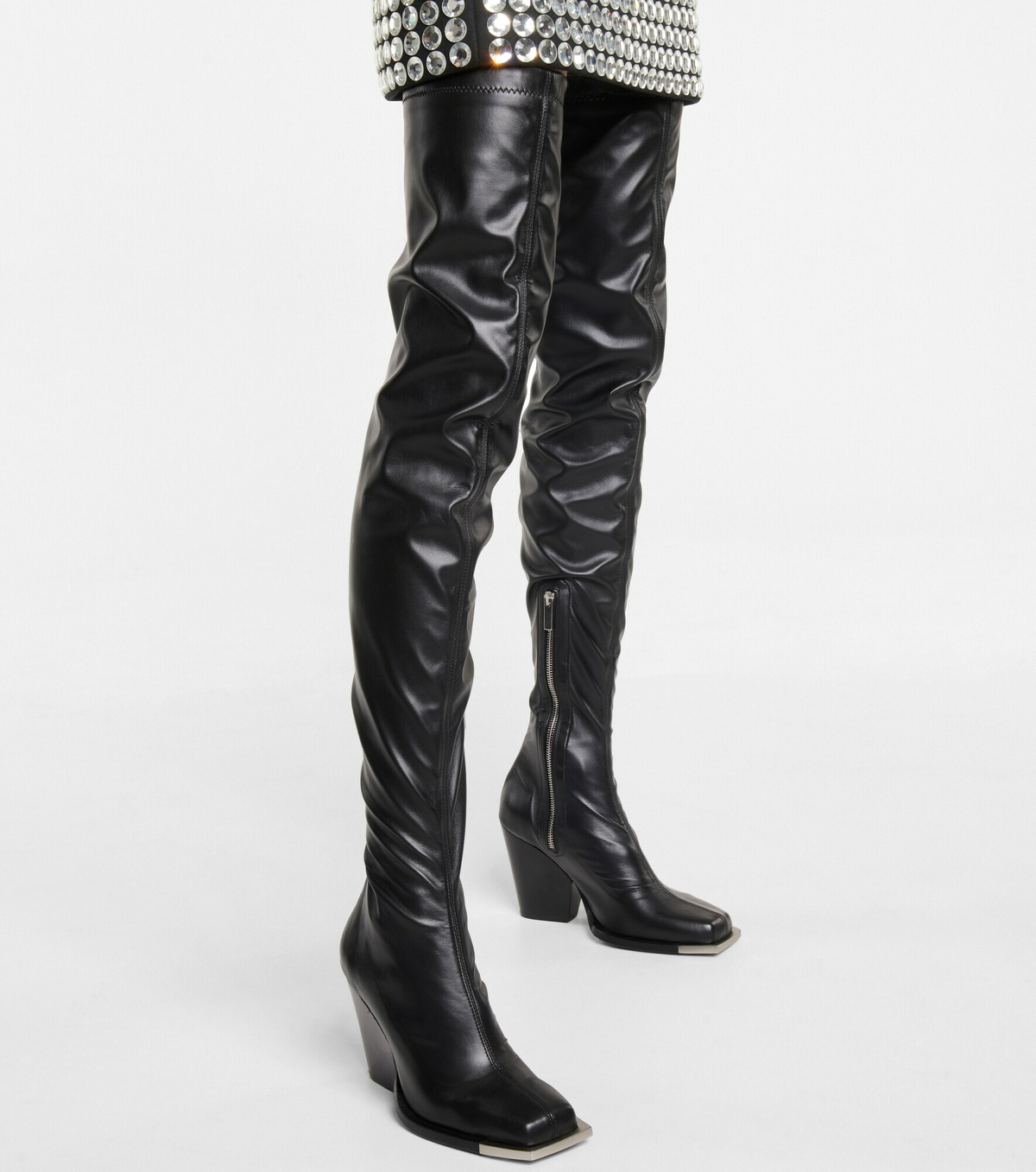 Peter Do - Faux leather over-the-knee boots
