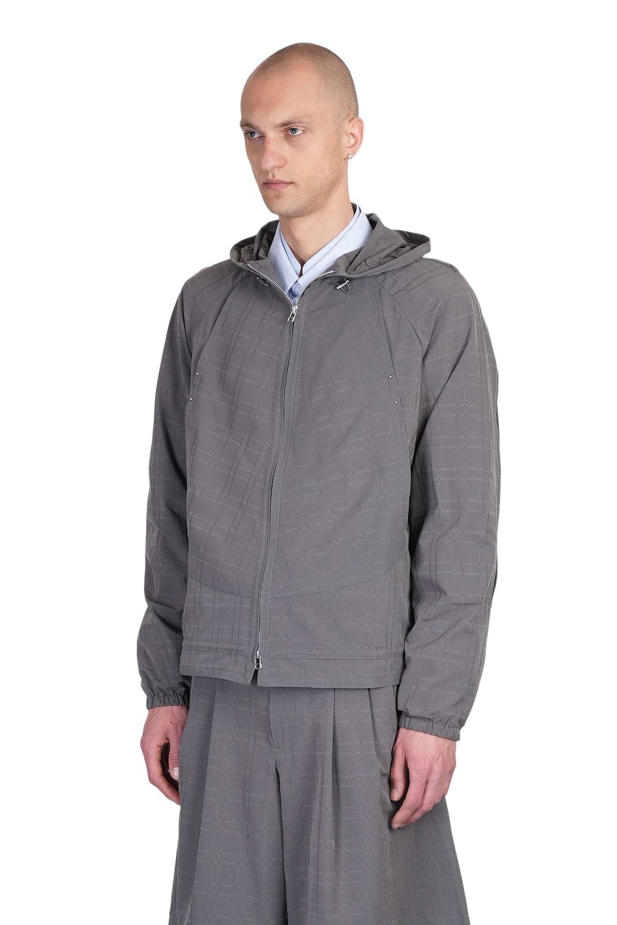 J.L-A.L Casual Jacket In Grey Polyester