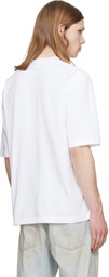 Dsquared2 White Rider Loose Fit T-shirt