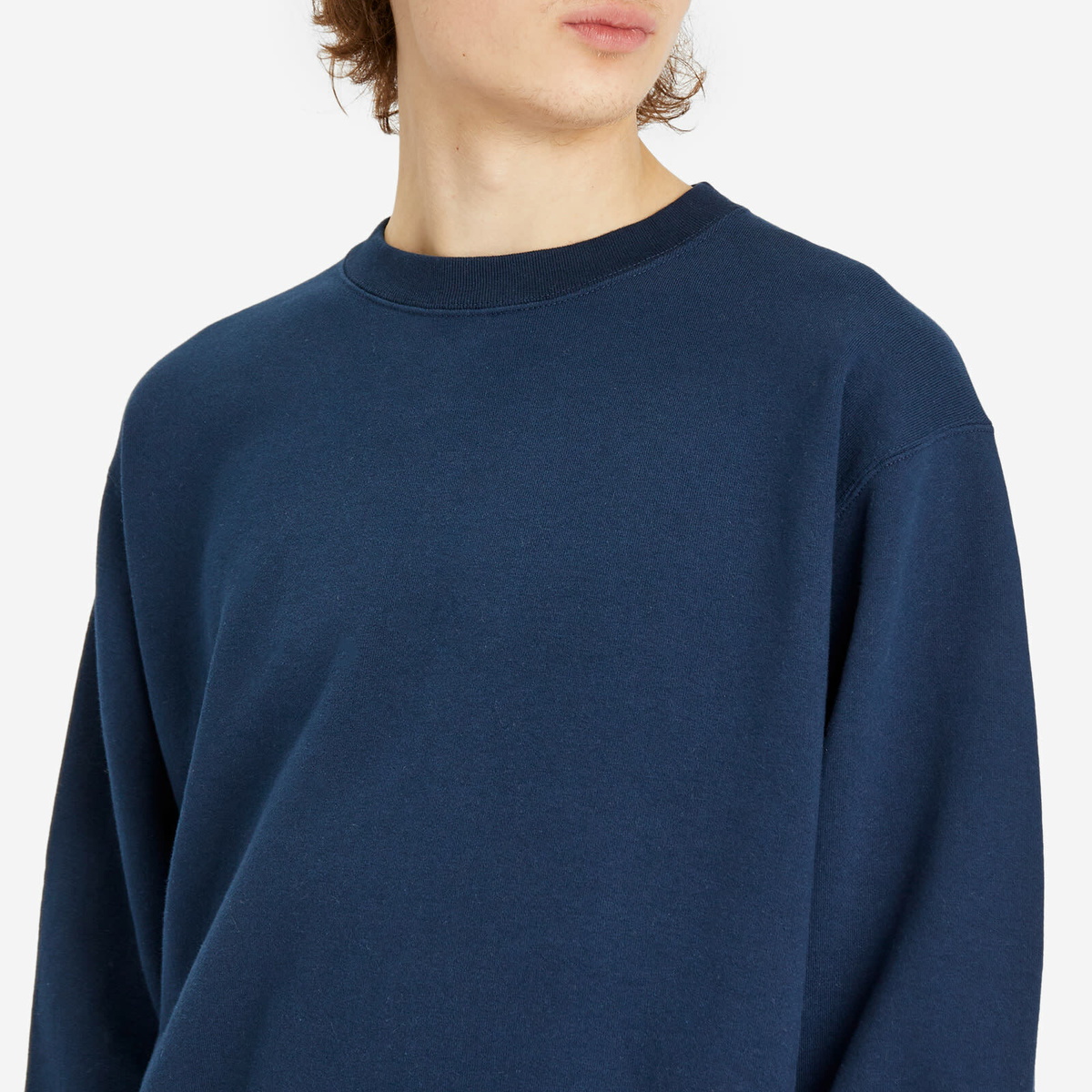 Beams Plus Men's Crew Sweatshirt in Navy