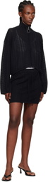 Holzweiler Black Tine Crochet Cardigan