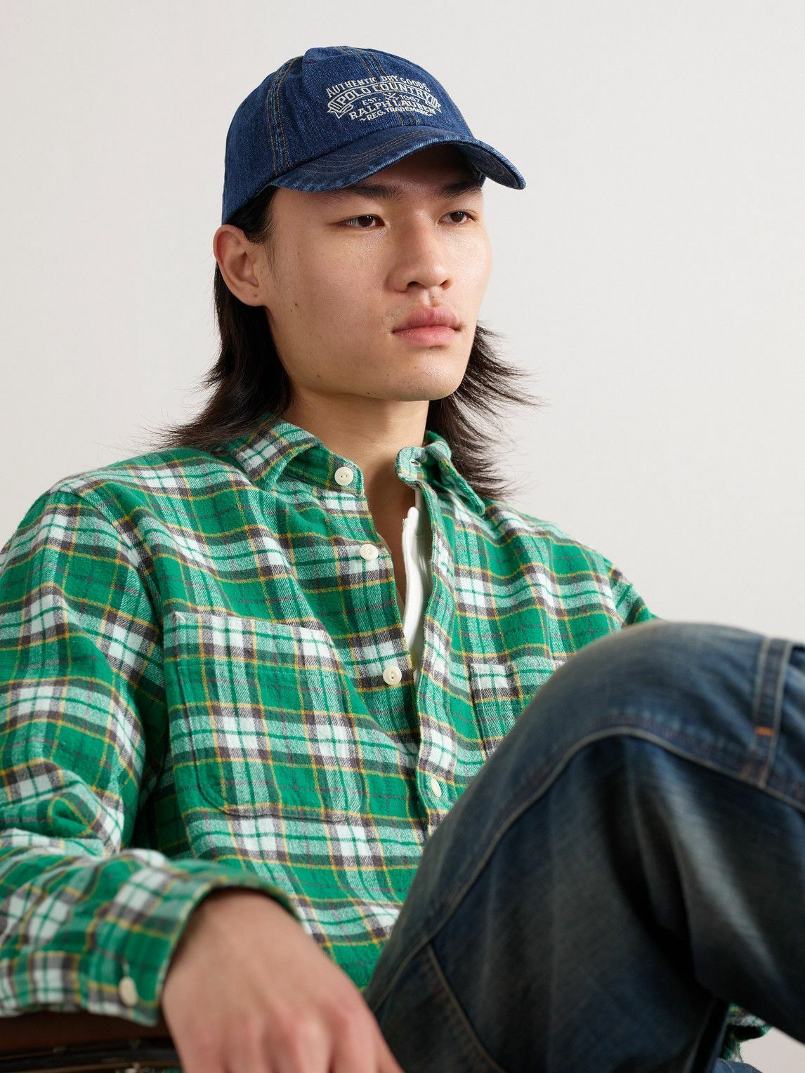 Polo Ralph Lauren - Polo Country Logo-Embroidered Denim Baseball Cap