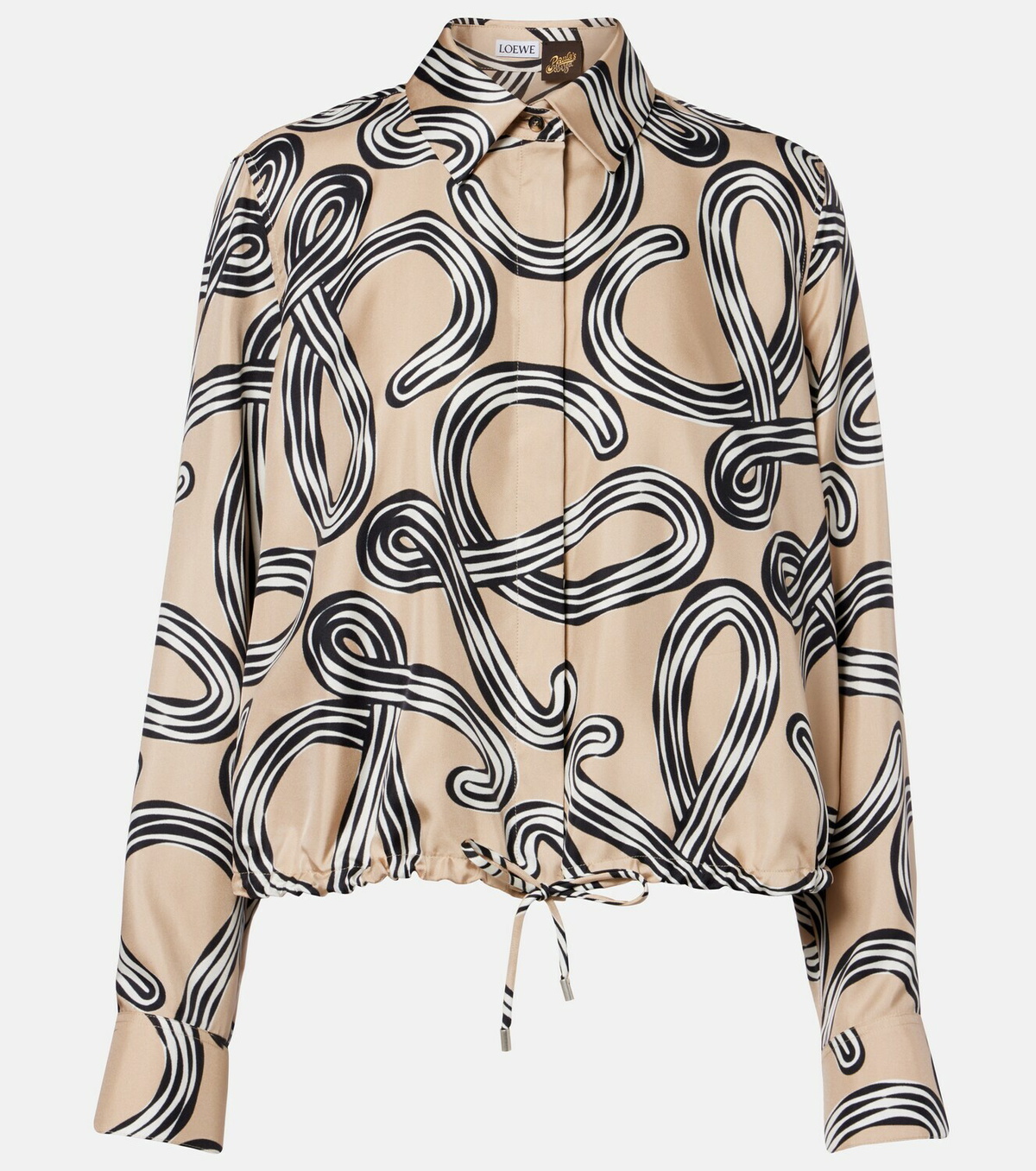 Loewe Paula's Ibiza Anagram silk shirt