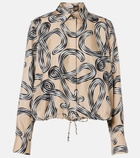 Loewe Paula's Ibiza Anagram silk shirt