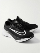 Nike Running - Zoom Fly 5 Rubber-Trimmed Mesh Sneakers - Black