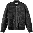 Saint Laurent Men's Aviator MA1 Jacket in Black