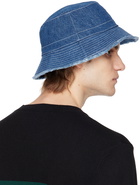 A.P.C. Blue Mark Vacances Denim Bucket Hat