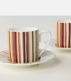 Missoni Stripes Jenkins set of 2 espresso cups and saucers