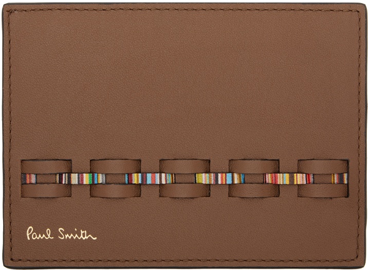 Photo: Paul Smith Brown Woven Front Card Holder