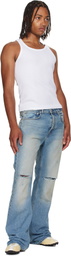 Jean Paul Gaultier White 'The Piercing' Tank Top