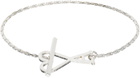 AMI Paris Silver Ami de Cœur Chain Bracelet