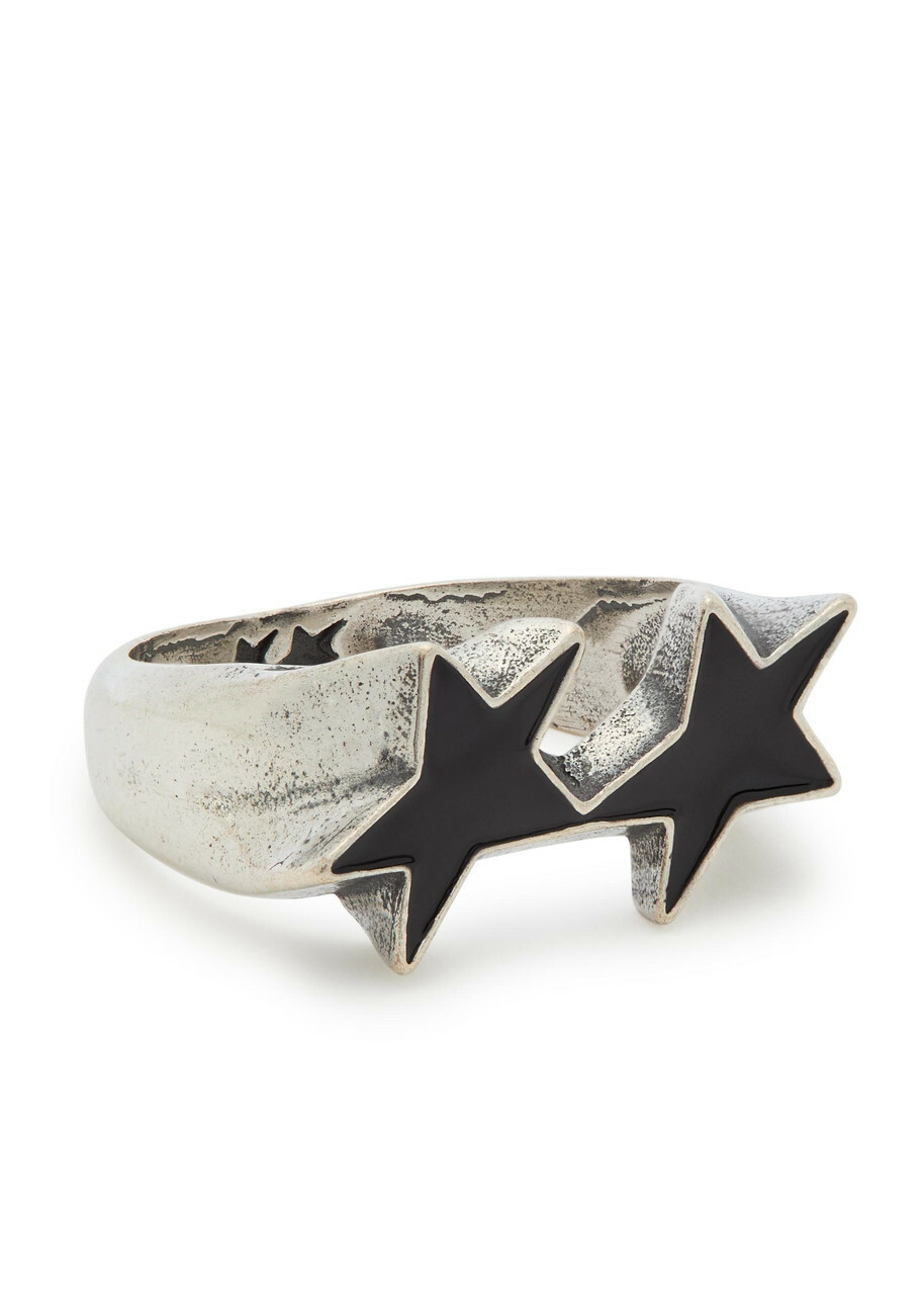 Twojeys Icon Enamelled Sterling Silver-plated Ring