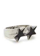 Twojeys Icon Enamelled Sterling Silver-plated Ring