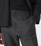 Jil Sander Wool and mohair bootcut pants
